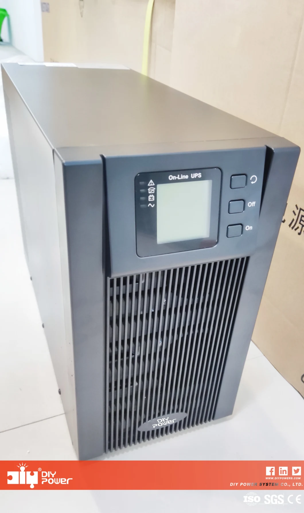 UPS Uninterruptible Power Supply 3 Phase Online Rack Mount 1kVA 3kVA 5kVA 10kVA on-Line Double Conversion China Factory